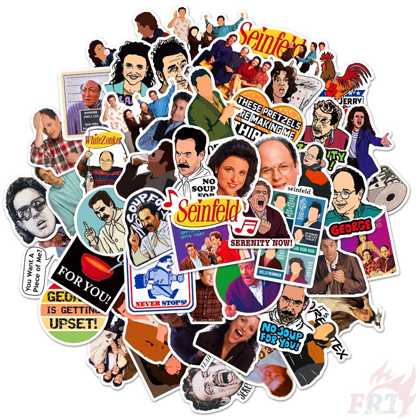 Set 50 miếng dán trang trí thời trang DIY Seinfeld Series 01