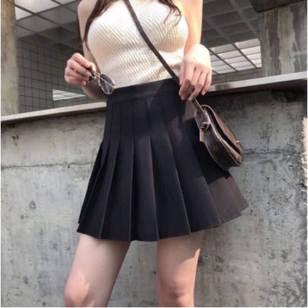 Chân váy xếp ly chữ A thời trang nữ cao cấp lưng cao tập tennis phong cách Hàn Quốc M08