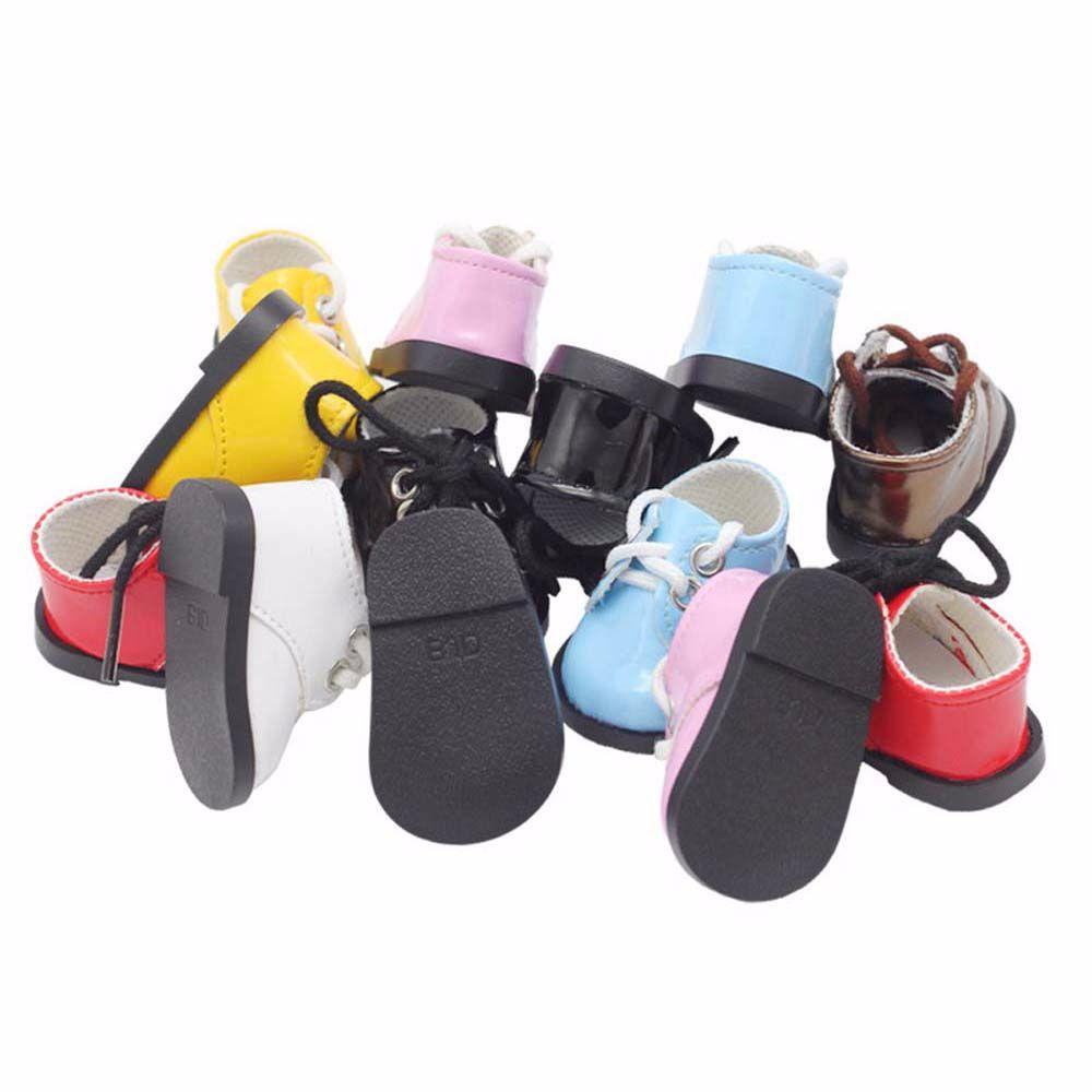 Giày Da PU Đính Kim Tuyến Cho Búp Bê BJD 14 Inch DIY