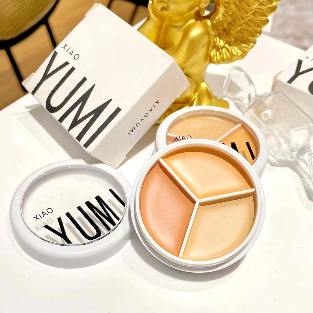 Kem Che Khuyết Điểm 3 Màu Xiao Yumi Che Phủ Mụn Quầng Thâm Mắt Và Mặt