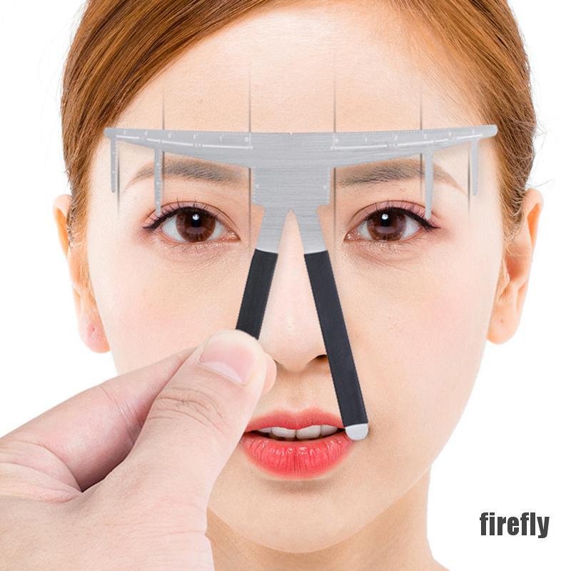 Thước Đo Cân Bằng Kèm 3 Khuôn Điêu Khắc Lông Mày Chuyên Dụng