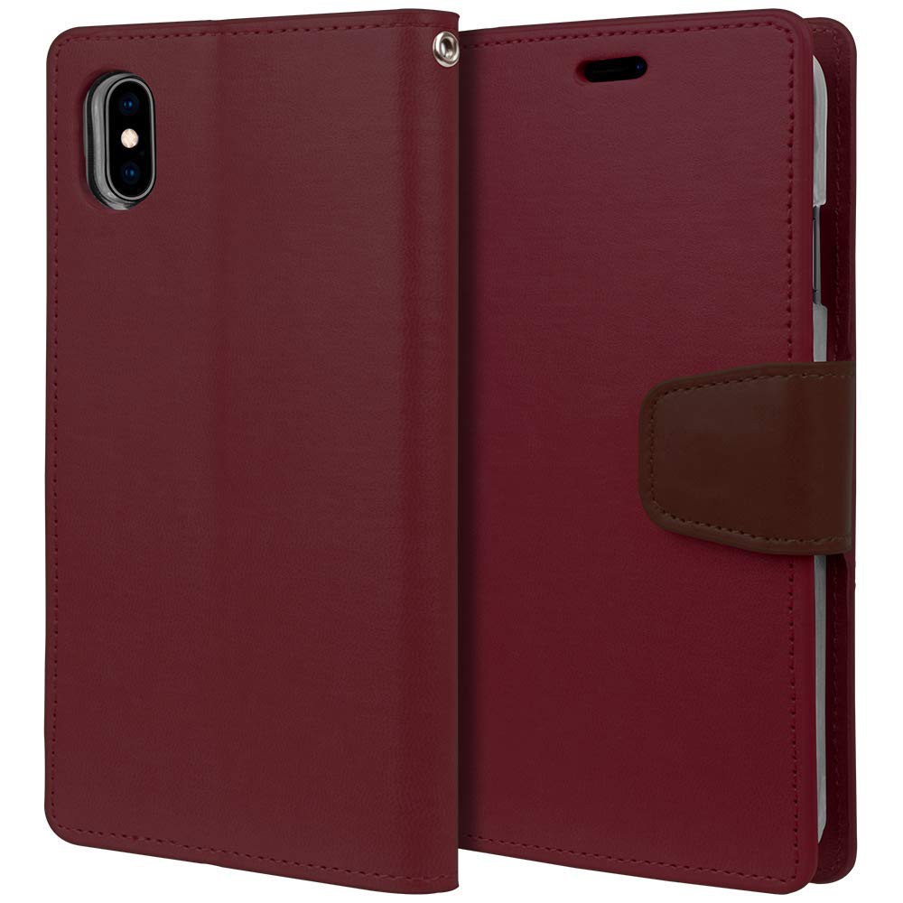 Bao da iPhone Xs Max Mercury Goospery Sonata Diary - Nhập Khẩu Hàn Quốc (Nhiều màu) | BigBuy360 - bigbuy360.vn