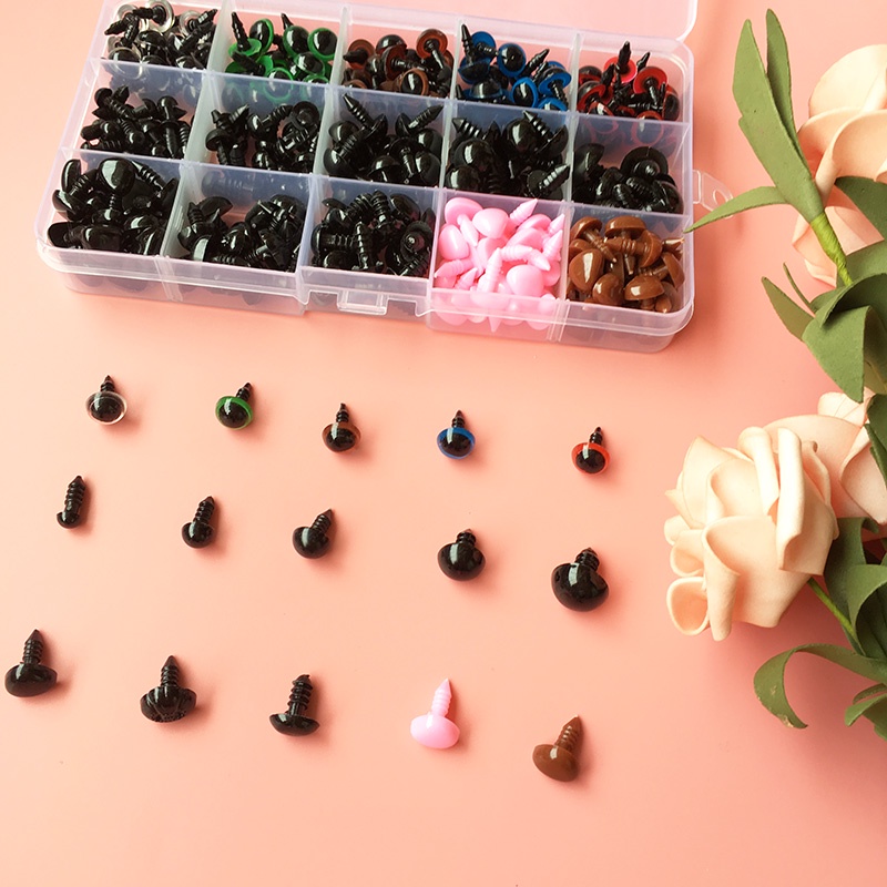 Bộ 560 Mắt Nhựa 6-14mm Cho Gấu Bông Mềm