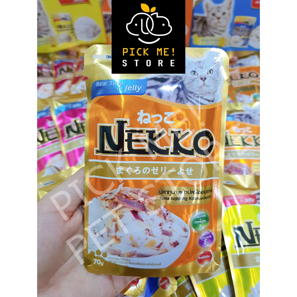 [Mã PET50K giảm Giảm 10% - Tối đa 50K đơn từ 250K] Pate Nekko Thạch Jelly | Sốt Gravy | Cho Mèo Mọi Lứa Tuổi 70g