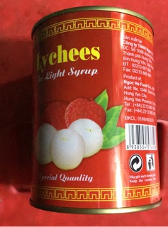 Vải thiều thanh hà lon 580ml