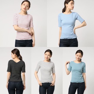 Áo thun xuất Nhật kẻ sọc tay lỡ