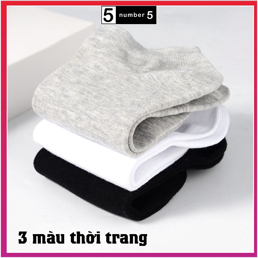 Combo 3 Đôi Tất Nam Nữ Màu Ngẫu Nhiên Number5 Dày Đẹp [3TZ]