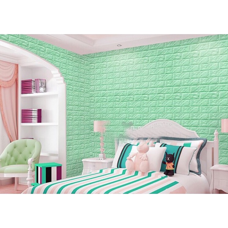 Xốp Dán Tường 3D Khổ 70x77CM có keo sẵn