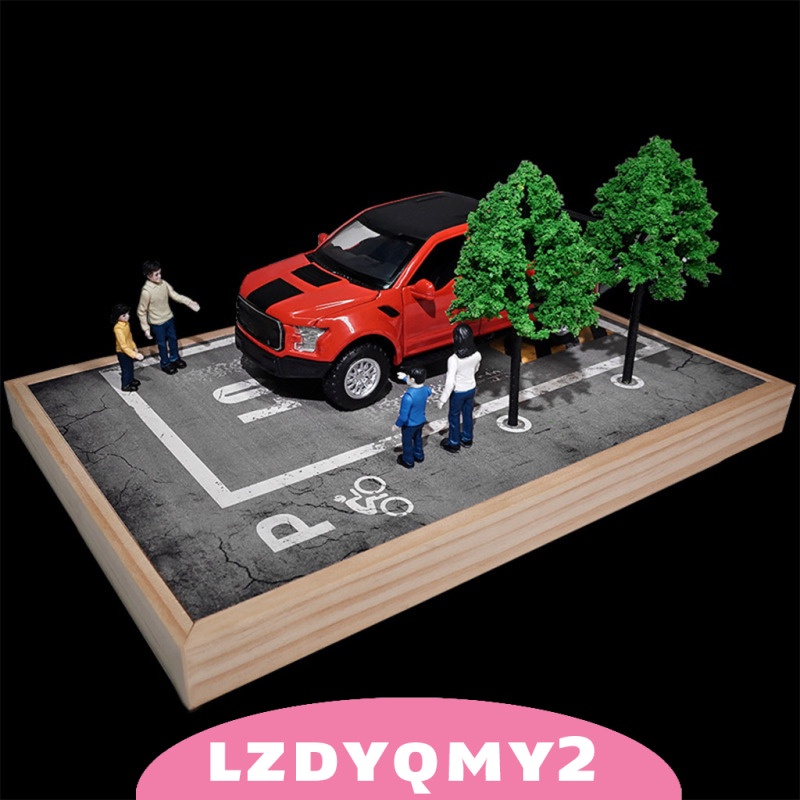 Mô Hình Phong Cảnh Bãi Đậu Xe Diorama Tỉ Lệ 24