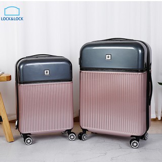 Vali du lịch Lock&Lock Travel Zone Twotone LTZ954 20 inch khóa số TSA Quốc Tế (Hồng) - Larva Store