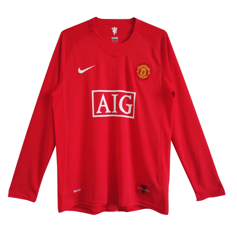 Áo Bóng Đá Dài Tay Phong Cách retro Manchester United 07-08 06-07 94-96 96-97 98-99 99-00 1963 1986