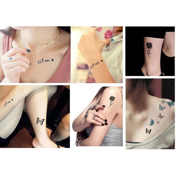 Set 30 Hình Xăm Dán, Miếng Dán Tatoo, Sticker , Hình Dán Tatoo Cực độc, Mẫu Mã Đa Dạng Như Hình Xăm Thật