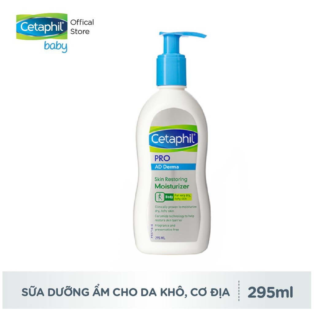 Kem dưỡng ẩm ⚜️Chính Hãng⚜️ Kem dưỡng ẩm Cetaphil Pro ⚜️ Cetaphil  Pro AD Derma MOISTURIZER 295ML