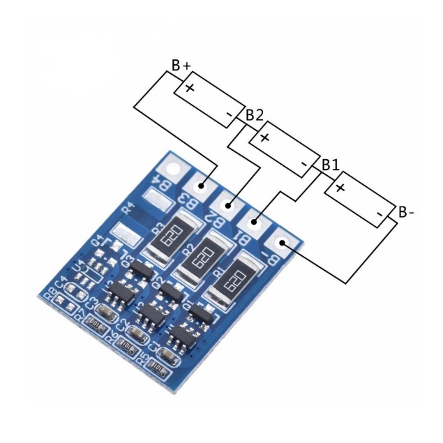 Bảng mạch sạc đầy cân bằng pin lipo li-ion 3S 4.2v