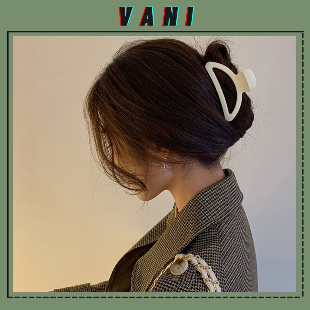 Kẹp Tóc Càng Cua Cánh Quạt Nhiều Màu Trendy Phong Cách Hàn Quốc - Vani Store