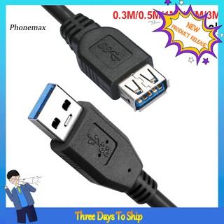 Dây Cáp Nối Dài Usb 3.0 Tốc Độ Cao 0.3 / 0.5 / 1 / 1.5 / 3m