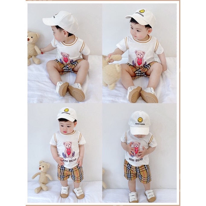 (SIÊU HOT) BỘ CỘC TAY MINI BEAR SỐ 82 CHO BÉ TRAI BÉ GÁI 8-18KG