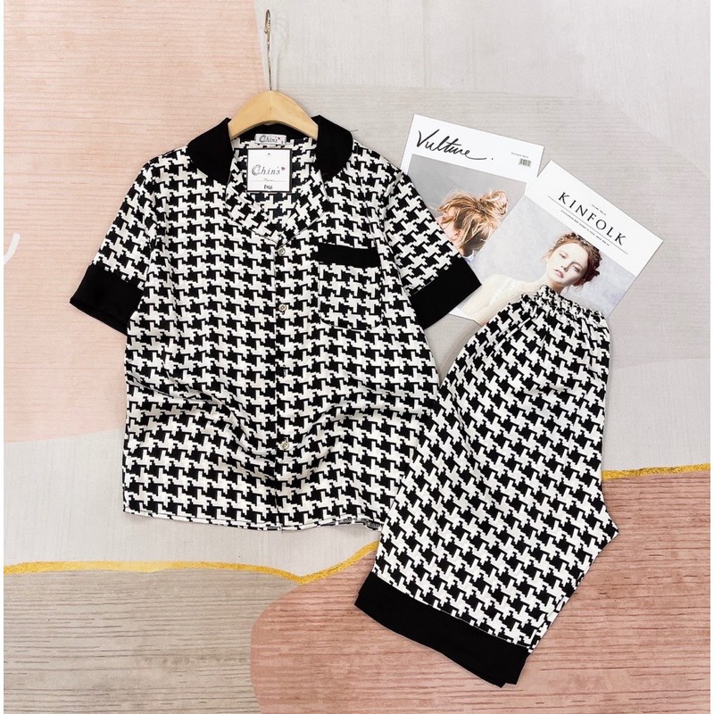 [VIDEO] Đồ Bộ Lụa Pijama Quần Lửng Họa Tiết Mới ☘️ Chất liệu Satin💚Đồ Ngủ Nữ | BigBuy360 - bigbuy360.vn