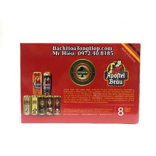 [Hỏa Tốc] Xách 8 lon bia Đức Apoftel 500ml