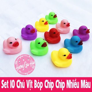 Bộ 10 Món Đồ Chơi Nhà Tắm Bóp Kêu Chít Chít Cho Bé [Thanh Mai Shop]