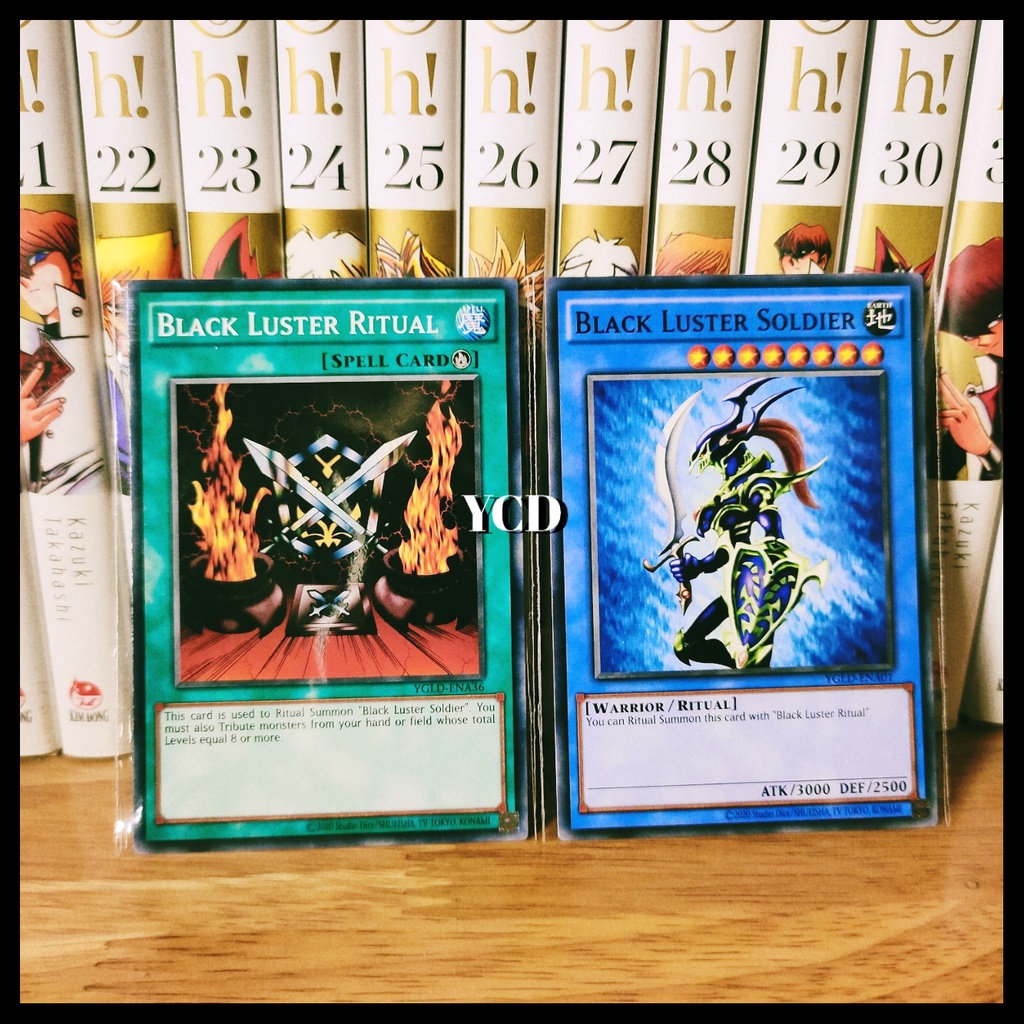 Thẻ bài Yugioh chính hãng set kiếm ma Black Luster Soldier - common