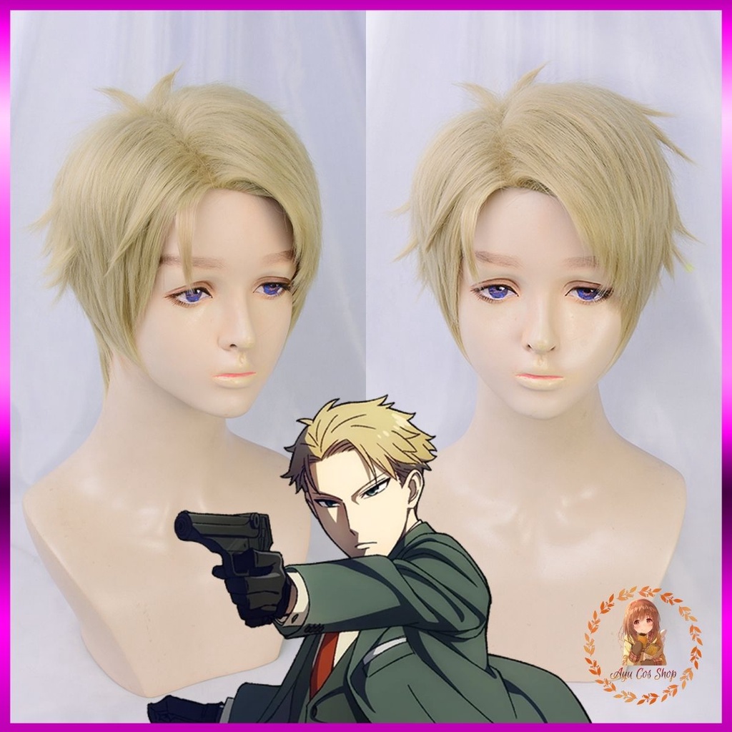 Wig/ tóc giả nam cosplay Loid Forger Spy x family Gia đình điệp viên màu vàng trà
