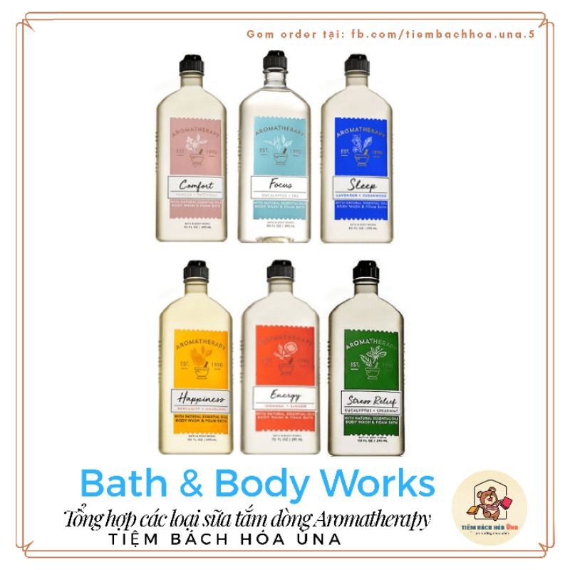 [Us] Sữa tắm thư giãn Bath and Body Works BBW dòng Aromatherapy 295ml