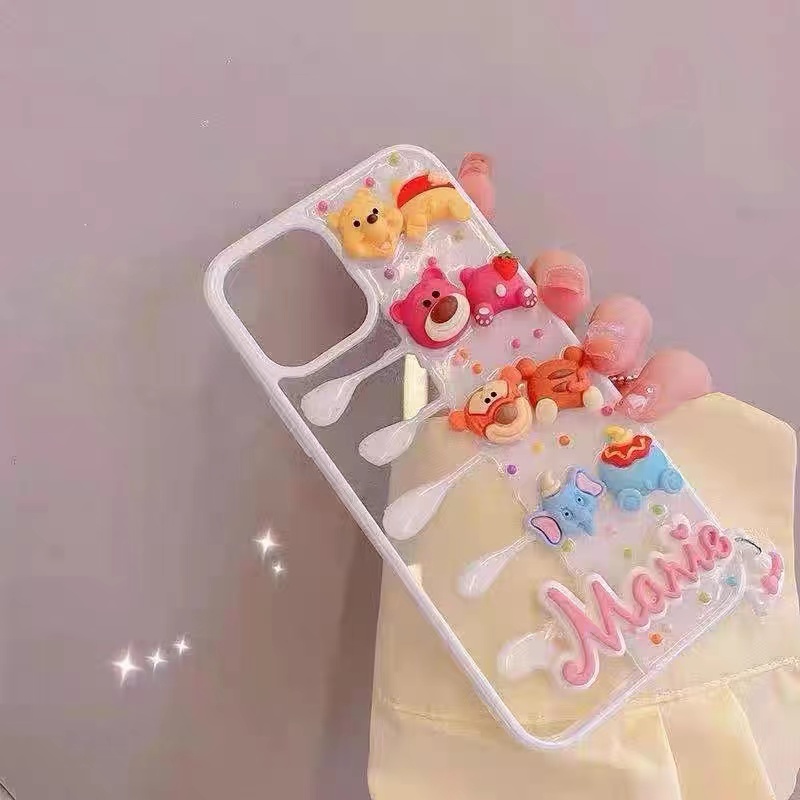 1 Gói Vật Liệu Resin Mini Hình Động Vật Hoạt Hình Tự Làm Trang Sức Thủ Công DIY