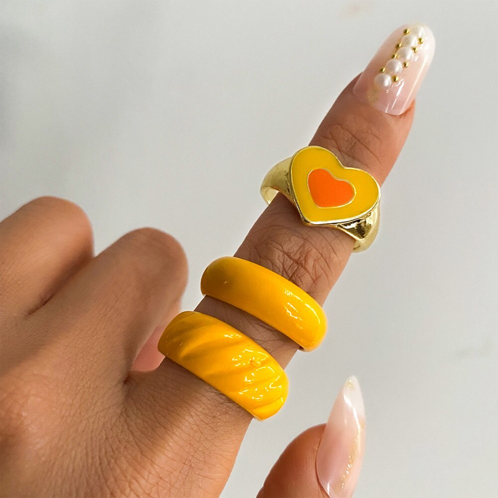 Set 6 nhẫn đeo tay phong cách vintage thời trang cho nữ