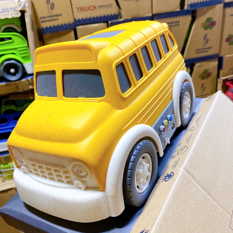 Hỏa tốc-Có hộp-Video Ảnh thật-Xe Buýt trường học có nhạc đèn mô hình nhựa an toàn màu sắc sinh động cho bé