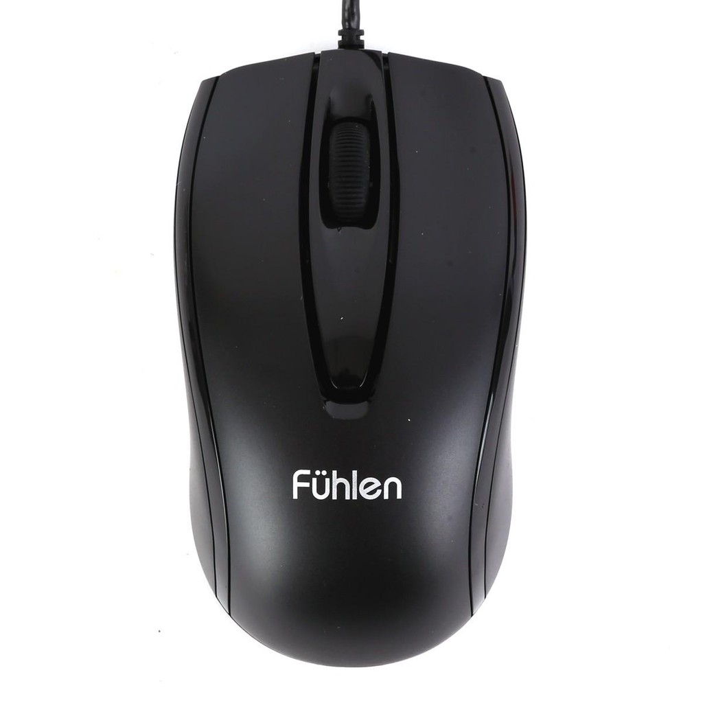 Bộ chuột bàn phím Fuhlen L411 và L102 có dây cho văn phòng, chuẩn cắm USB (Đen) 1000002413