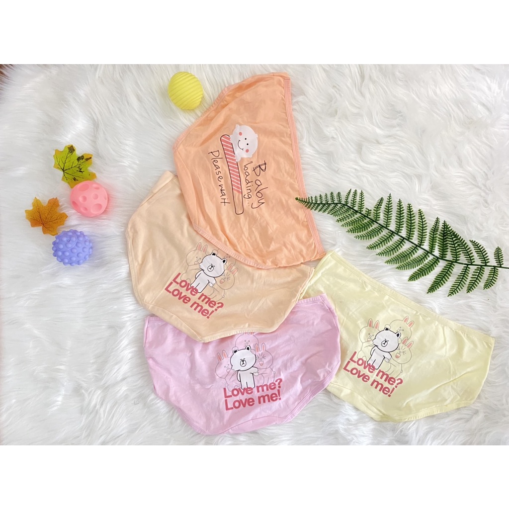 Quần lót bầu cạp chéo MS Mombaby in hình FREESIZE 45-60KG