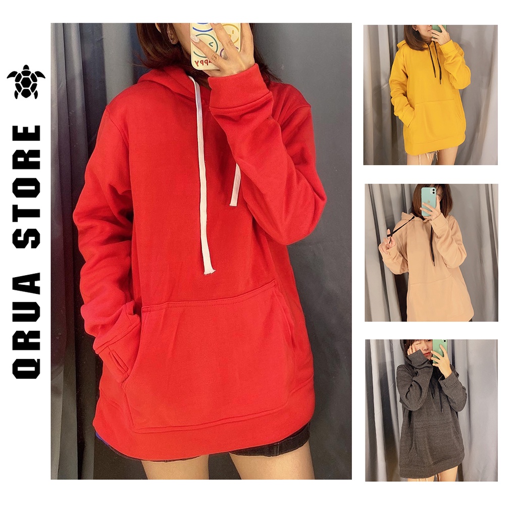 Áo Hoodie nỉ bông Trơn Basic Unisex