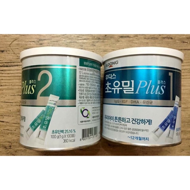 SỮA NON ILDONG SỐ 1 VÀ 2