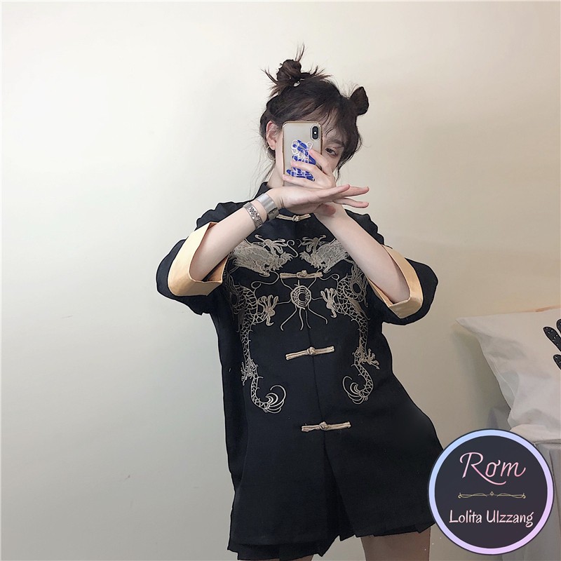 ❣ Áo sườn xám cách tân cô gái trung hoa lolita ulzzang