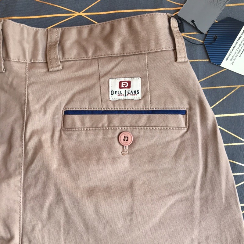 Quần nam dài kaki trung niên  DELL  JEANS ( chính hãng giá rẻ) KK205-01