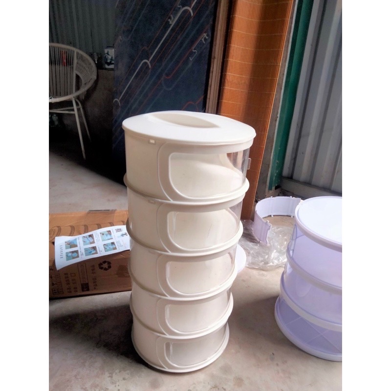 Lồng bàn 5 tầng giữ nhiệt, nhiều tầng đậy thức ăn ,hộp lưu trữ thức ăn chống bụi bẩn côn trùng vào thức ăn