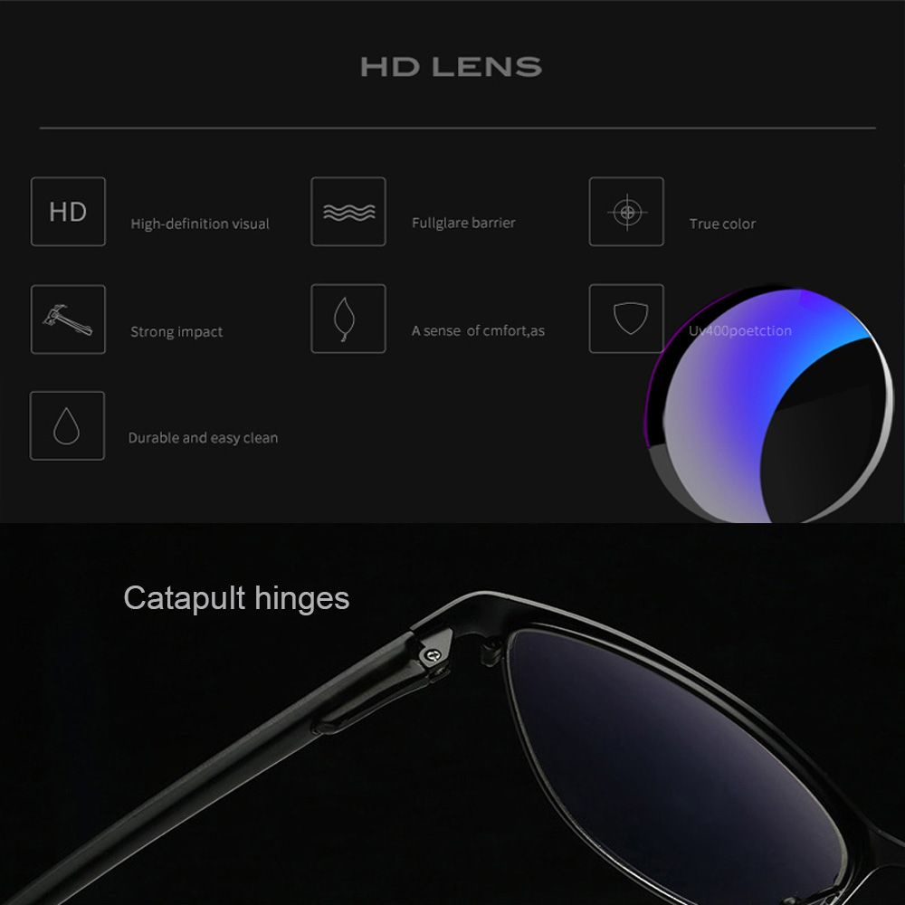 NIUYOU [Ready Stock] Reading Glasses Anti-fatigue Optical Eyewear Diopter +1.0 +3.5 Magnification Clear Lens Retro Metal Half Frame Presbyopic Eyeglasses