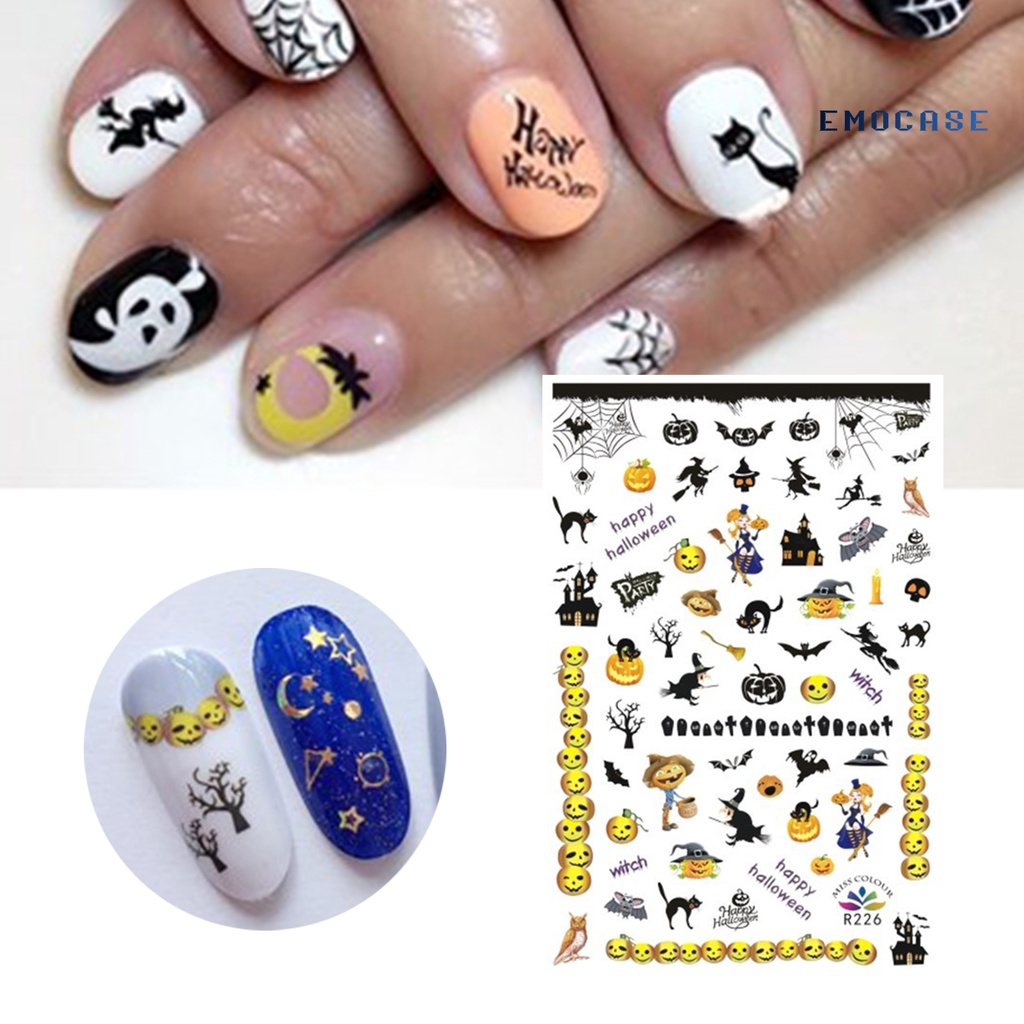 Ny-nail Miếng Dán Móng Tay Tự Dính Mạnh Mẽ Họa Tiết Tinh Tế Thân Thiện Với Môi Trường Trang Trí Nhiều Phong Cách Hallo