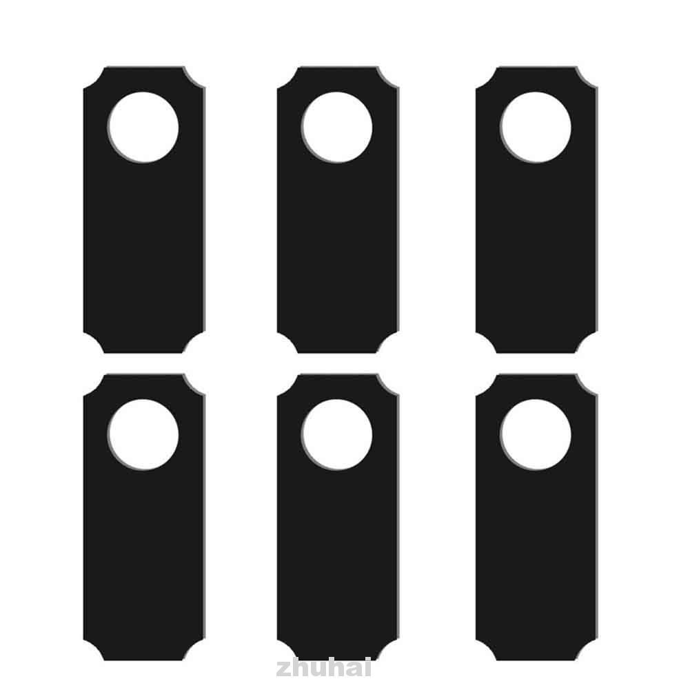 6pcs Cafe Store Erasable Hotel Sign Bedroom Universal Kitchen Message Board Door Hanger