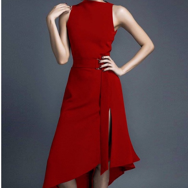 Váy đầm nữ dự tiệc thiết kế đuôi cá xẻ tà Gemmi Fashion- DK8341