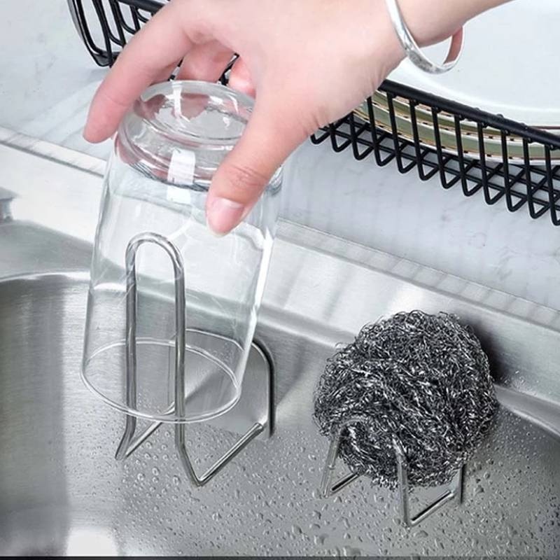 Giá đỡ mút rửa chén tự dính đa năng tiện dụng cho nhà bếp/ nhà tắm