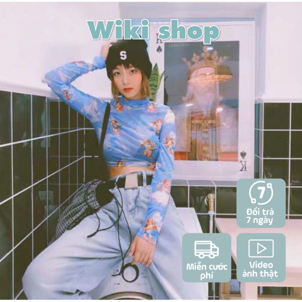 [Siêu Xinh] Áo Croptop Angel Siêu HOT
