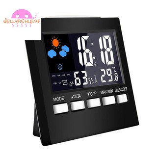 Đồng hồ nhiệt kế điện tử có màn hình LCD hiển thị nhiệt độ / độ ẩm trong nhà