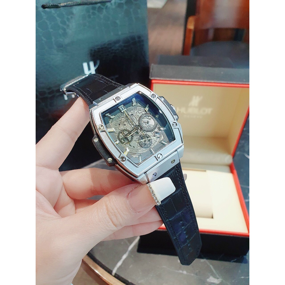 Đồng Hồ Nam HPLOT 6 Kim , Máy Pin , Dây Thép , Size 40x45mm