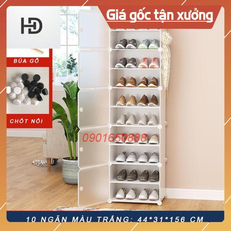 [FREESHIP - TỦ GIÀY 10-12 NGĂN] Tủ nhựa đựng giày lắp ghép - Kệ để giày đa năng - Tủ giày nhựa