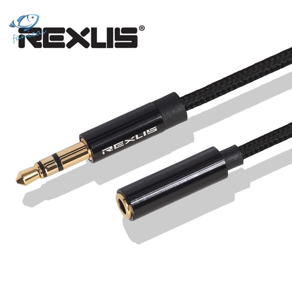 Cáp Nối Dài Tai Nghe Bện Dây Đầu Cắm 3.5mm Chất Lượng Cao