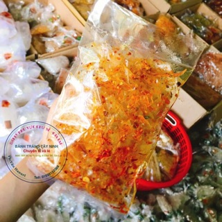 Bánh tráng khô gà cay