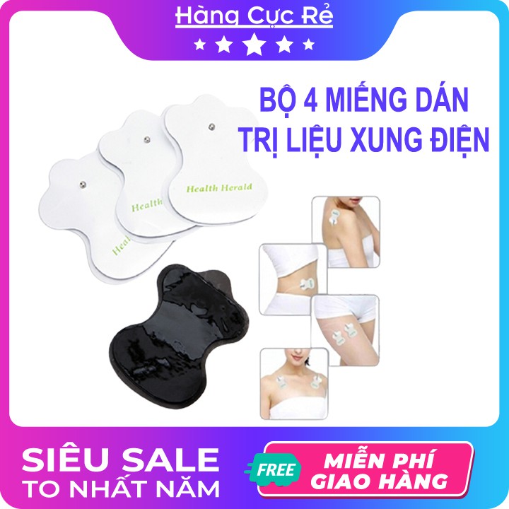 Bộ 4 miếng dán phụ kiện dùng cho máy massage trị liệu - Shop Hàng Cực Rẻ