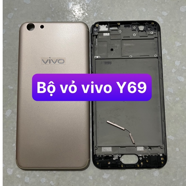 bộ vỏ Vivo Y69 - bộ gồm lưng vỏ,xương máy và phím